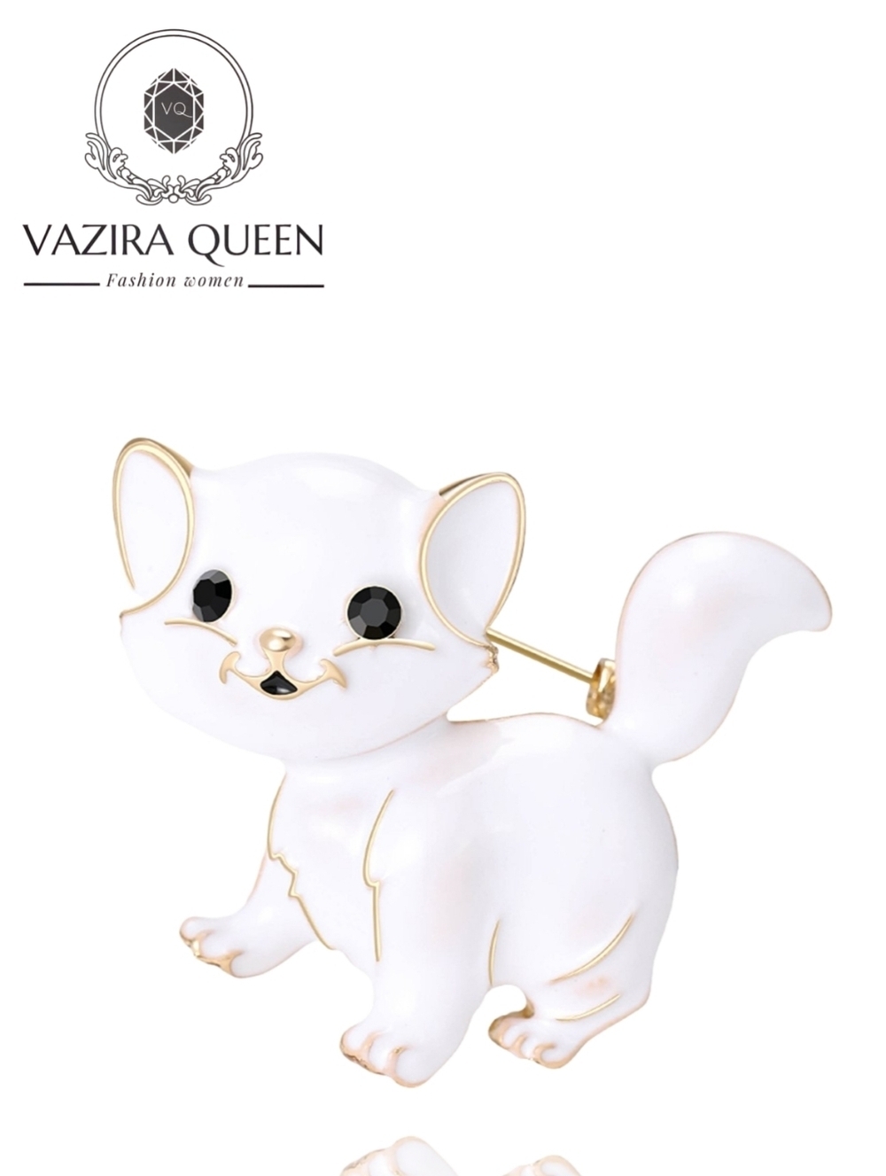 VQ Cat Brooch